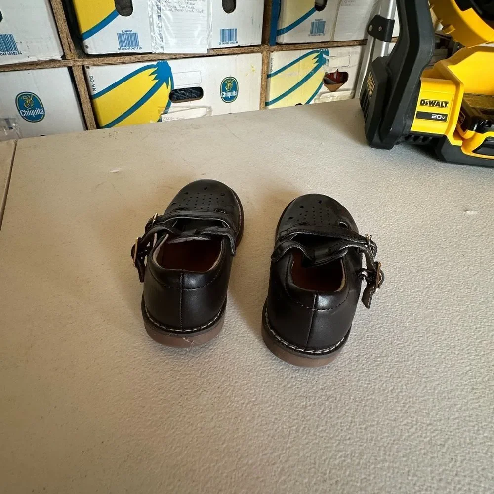 FootMates Dark Brown Kids Dress Shoes